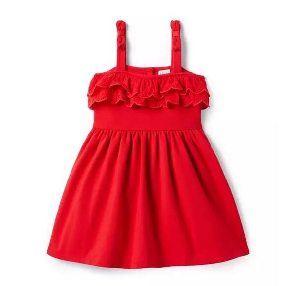 janie and jack eyelet ruffle ponte dress 4